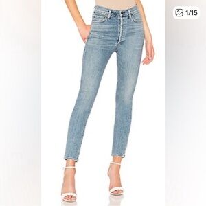 Citizens of Humanity Olivia High Rise Slim Ankle Distressed Size 29